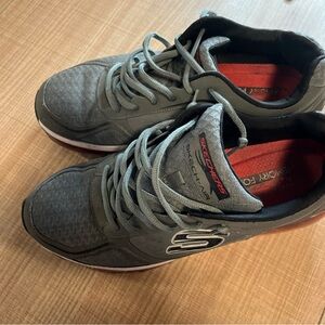 Skechers Charcoal and Red Men's Sneakers